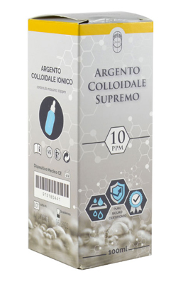 ARGENTO COLLOIDALE SUPREMO 10PPM CERTIFICATO CON CONTAGOCCE 100 ML - Farmacia Mastrangelo 