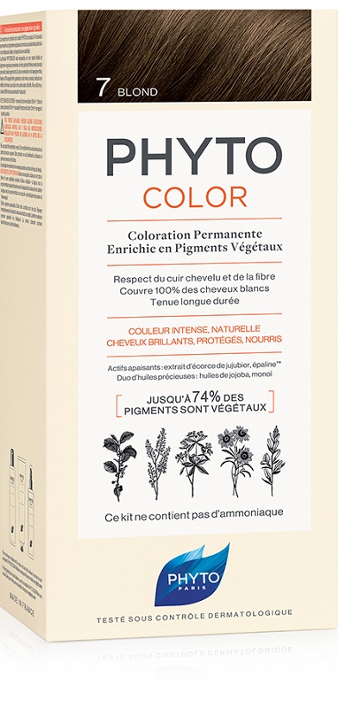 PHYTOCOLOR 7 BIONDO 1 LATTE + 1 CREMA + 1 MASCHERA + 1 PAIO DI GUANTI - Farmacia Mastrangelo 