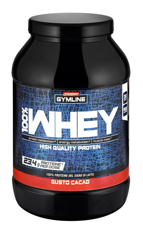 GYMLINE 100% WHEY CONCENTRATE CACAO 900 G - Farmacia Mastrangelo 