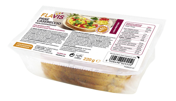 FLAVIS PANE CASERECCIO PANE APROTEICO A FETTE 220 G - Farmacia Mastrangelo 