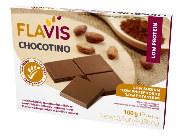 FLAVIS CHOCOTINO 4 PORZIONI DA 25 G - Farmacia Mastrangelo 