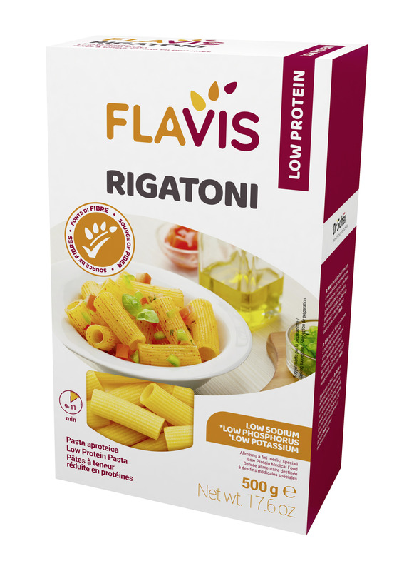 FLAVIS RIGATONI APROTEICI 500 G - Farmacia Mastrangelo 