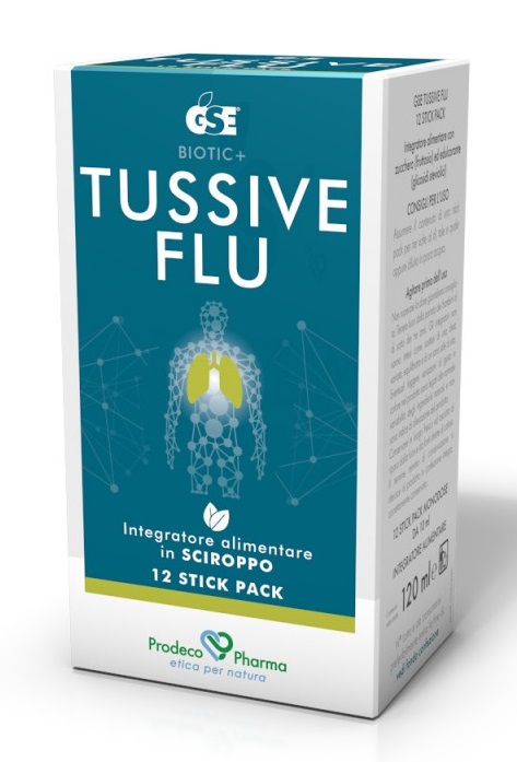GSE TUSSIVE FLU 12 STICKPACK - Farmacia Mastrangelo 