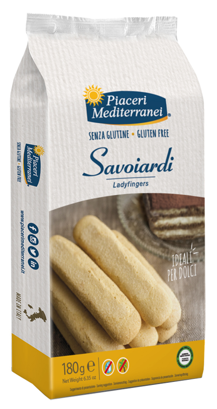 PIACERI MEDITERRANEI SAVOIARDI 180 G - Farmacia Mastrangelo 