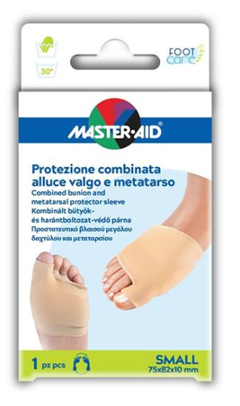 PROTEZIONE MASTER-AID FOOTCARE PER ALLUCE VALGO E METATARSO SMALL 1 PEZZO D7 - Farmacia Mastrangelo 