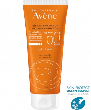 EAU THERMALE AVENE SOLARE LATTE SPF50+ 100 ML NUOVA FORMULA - Farmacia Mastrangelo 