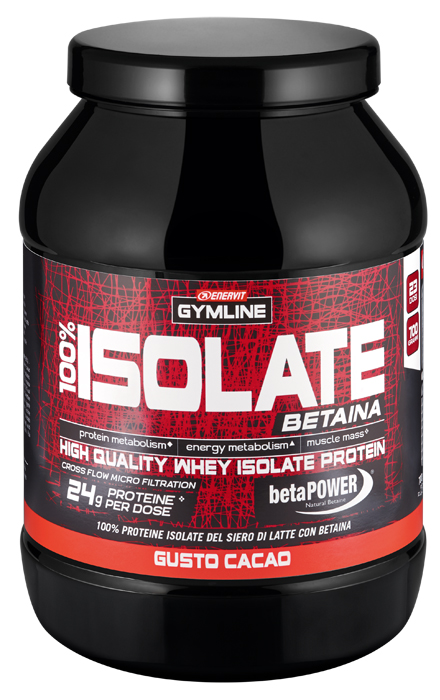 GYMLINE 100% WHEY ISOLATE CACAO 900 G - Farmacia Mastrangelo 
