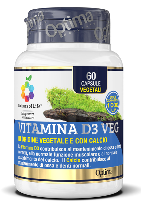 COLOURS OF LIFE VITAMINA D3 VEG 60 CAPSULE 500 MG - Farmacia Mastrangelo 