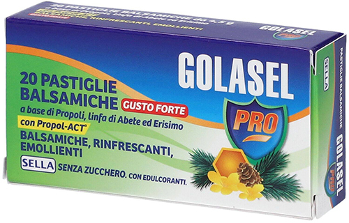 GOLASEL PRO 20 PASTIGLIE BALSAMICHE FORTI - Farmacia Mastrangelo 