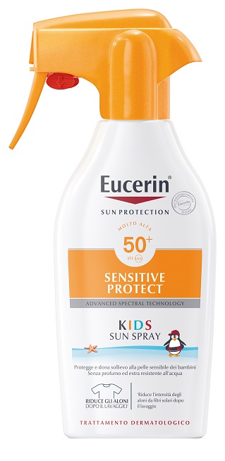 EUCERIN SUN PROTECTION SPF 50+ SENSITIVE PROTECT KIDS SUN SPRAY 300 ML - Farmacia Mastrangelo 