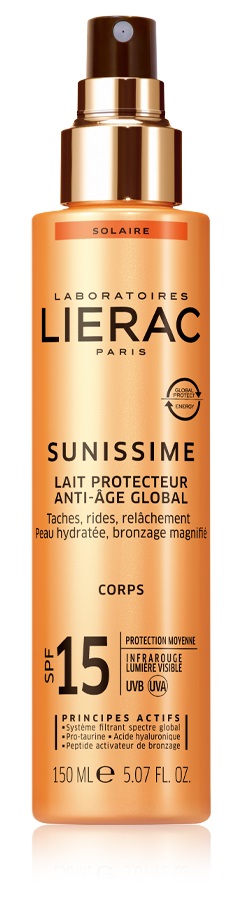 LIERAC SUNISSIME LATTE CORPO SPF15 150 ML - Farmacia Mastrangelo 