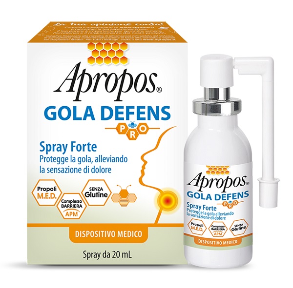 APROPOS GOLA DEFENS PRO SPRAY NO ALCOL 20 ML - Farmacia Mastrangelo 