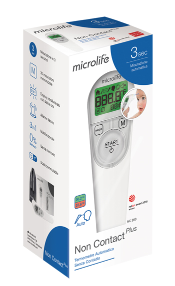 TERMOMETRO FRONTALE MICROLIFE NO CONTACT PLUS NC200 - Farmacia Mastrangelo 