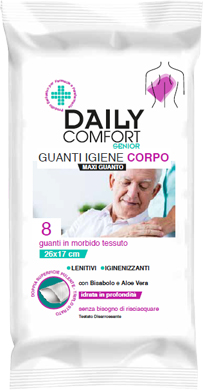 DAILY COMFORT SENIOR GUANTO DETERGENTE 8 PEZZI - Farmacia Mastrangelo 