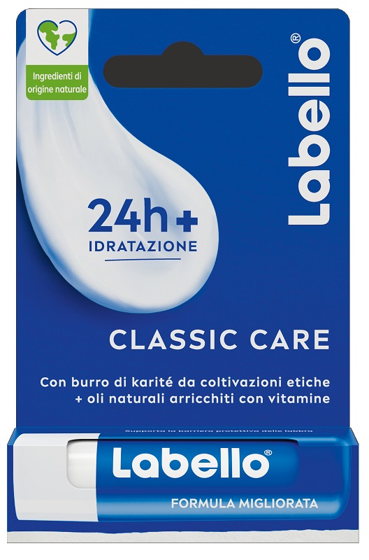 LABELLO CLASSIC CARE STICK 24H IDRATAZIONE FONDENTE SULLE LABBRA 5,5 ML - Farmacia Mastrangelo 