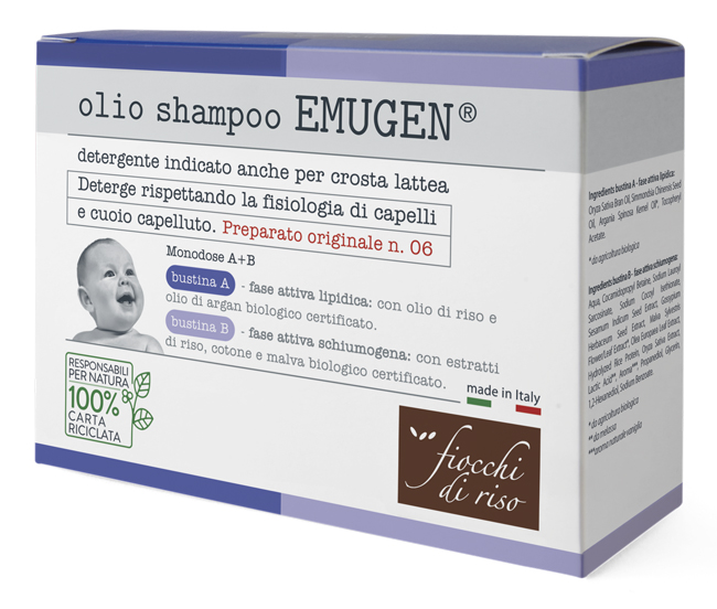 FIOCCHI DI RISO EMUGEN OLIO SHAMPOO ULTRADELICATO 45 ML - Farmacia Mastrangelo 