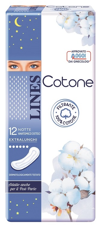 LINES COTONE NON ULTRA NOTTE DISTESI 12 PEZZI - Farmacia Mastrangelo 