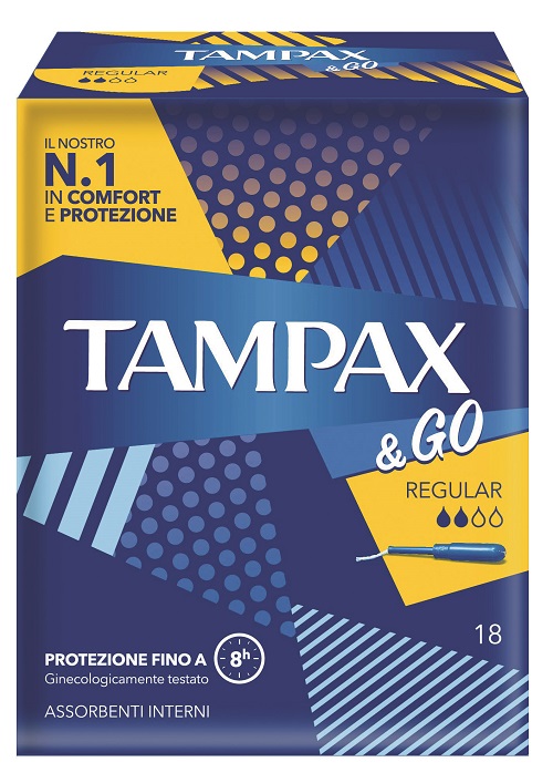 TAMPAX &GO REGULAR 18 PEZZI - Farmacia Mastrangelo 