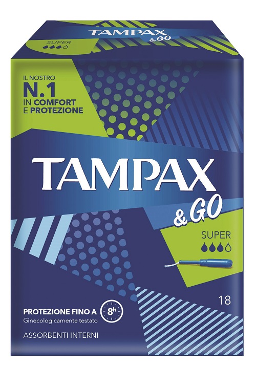 TAMPAX &GO SUPER 18 PEZZI - Farmacia Mastrangelo 