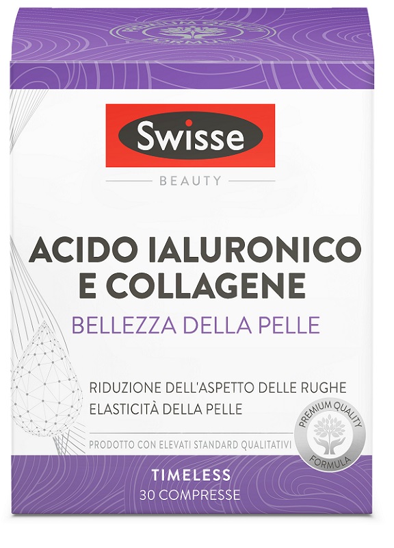 SWISSE ACIDO IALURONICO COLLAGENE BELLEZZA DELLA PELLE 30 COMPRESSE - Farmacia Mastrangelo 