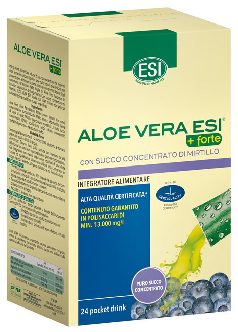 ESI ALOE VERA SUCCO + FORTE MIRTILLO 24 POCKET DRINK - Farmacia Mastrangelo 
