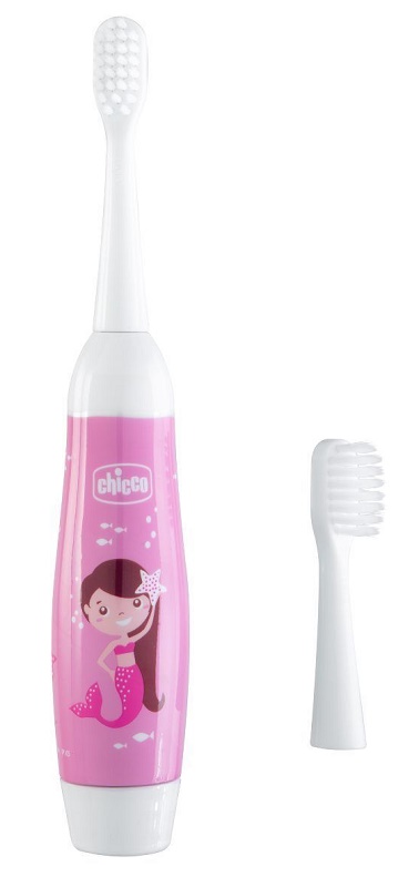 CHICCO SPAZZOLINO ELETTRICO ROSA - Farmacia Mastrangelo 