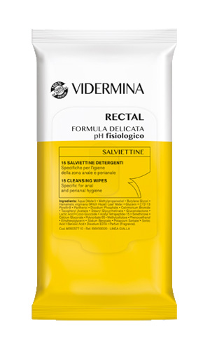VIDERMINA RECTAL SALVIETTINE 15 PEZZI - Farmacia Mastrangelo 