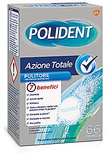 POLIDENT AZIONE TOTALE 66 COMPRESSE PULITORE PER PROTESI QUOTIDIANO - Farmacia Mastrangelo 
