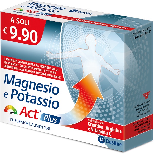 MAGNESIO E POTASSIO ACT PLUS 14 BUSTINE - Farmacia Mastrangelo 