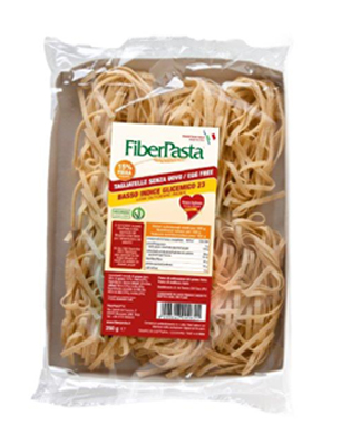 FIBERPASTA TAGLIATELLE SENZA UOVO BASSO CONTENUTO GLICEMICO  250 G - Farmacia Mastrangelo 