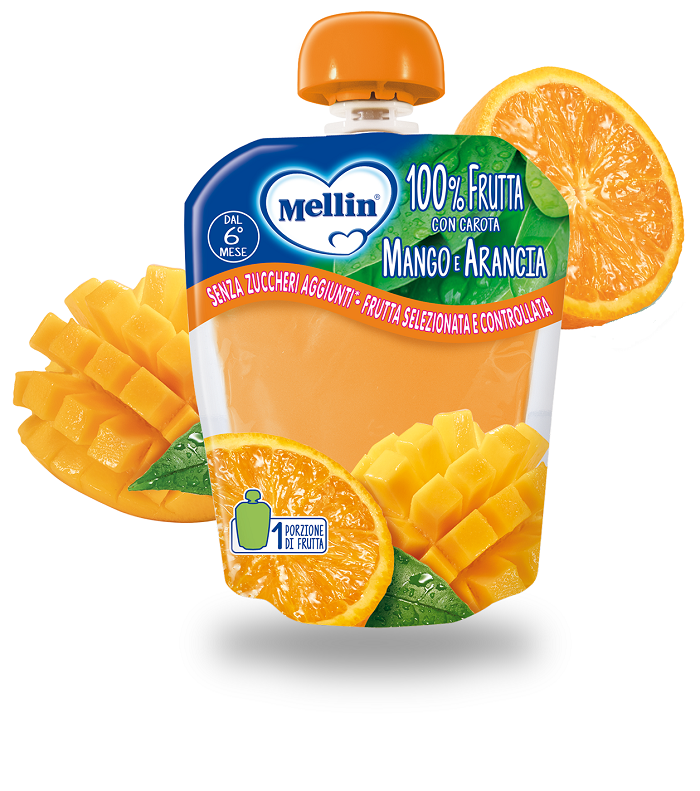 MELLIN POUCH ARANCIA MANGO 90 G - Farmacia Mastrangelo 