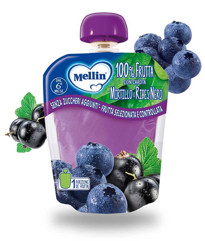 MELLIN POUCH MIRTILLO/RIBES 90 G - Farmacia Mastrangelo 