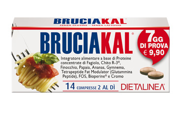 BRUCIAKAL 7 DAYS 14 COMPRESSE DIETALINEA - Farmacia Mastrangelo 