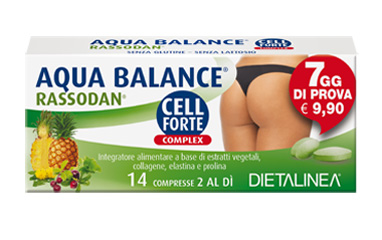 AQUA BALANCE RASSODAN CELL FORTE 7 DAYS 14 COMPRESSE DIETALINEA - Farmacia Mastrangelo 