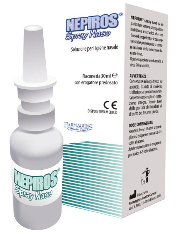 SOLUZIONE PER L'IGIENE NASALE SPRAY NEPIROS 30 ML - Farmacia Mastrangelo 