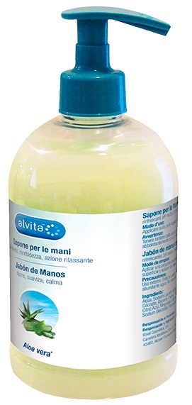 ALVITA SAPONE MANI ALOE VERA 500 ML - Farmacia Mastrangelo 