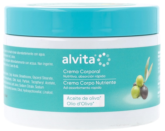 ALVITA CREMA CORPO NUTRIENTE OLIO D'OLIVA 300 ML - Farmacia Mastrangelo 
