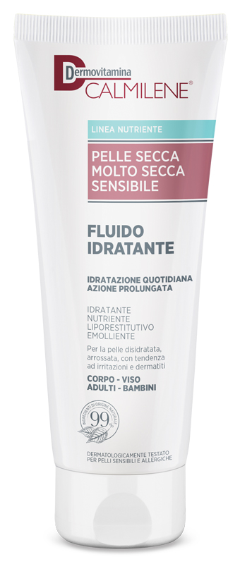 DERMOVITAMINA CALMILENE FLUIDO IDRATANTE PER PELLE SECCA, MOLTO SECCA E SENSIBILE 250 ML - Farmacia Mastrangelo 