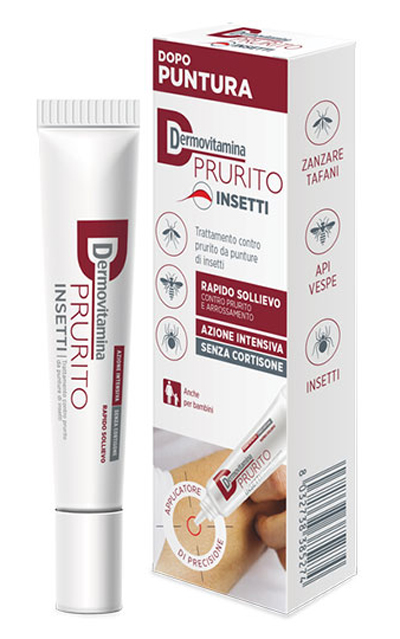 DERMOVITAMINA PRURITO INSETTI DOPO PUNTURA RAPIDO SOLLIEVO AZIONE INTENSIVA SENZA CORTISONE 15 ML - Farmacia Mastrangelo 