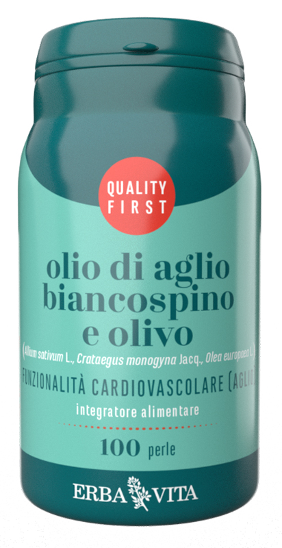 OLIO DI AGLIO BIANCOSPINO E OLIVO 100 PERLE - Farmacia Mastrangelo 