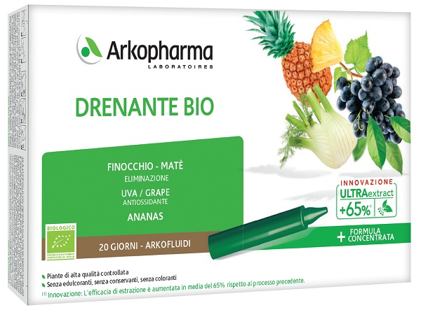 ARKOFLUIDI DRENANTE BIO 20 FIALE - Farmacia Mastrangelo 