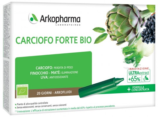 ARKOFLUIDI ULTRA SUONI CARCIOFO FORTE BIO 20 FIALE - Farmacia Mastrangelo 