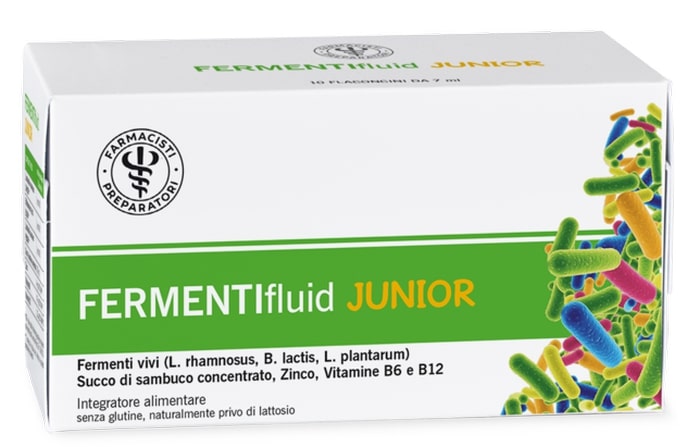LFP FERMENTIFLUID JUNIOR 10 FLACONCINI X 7 ML - Farmacia Mastrangelo 