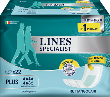 LINES SPECIALIST PANNOLONE RETTANGOLARE 22 PEZZI - Farmacia Mastrangelo 