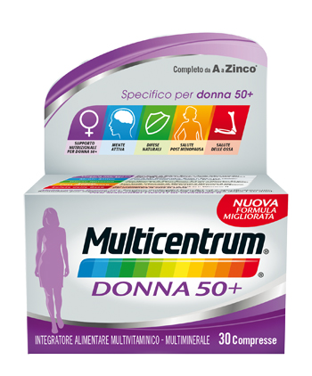 MULTICENTRUM DONNA 50+ 60 COMPRESSE - Farmacia Mastrangelo 