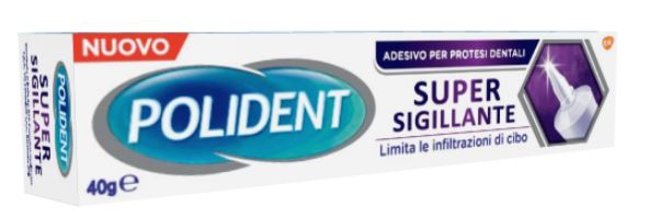 POLIDENT SUPER TENUTA+SIGILLANTE ADESIVO PROTESI DENTALE 40 G - Farmacia Mastrangelo 