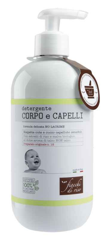 FIOCCHI DI RISO DETERGENTE CORPO/CAPELLI TALCO 400 ML - Farmacia Mastrangelo 