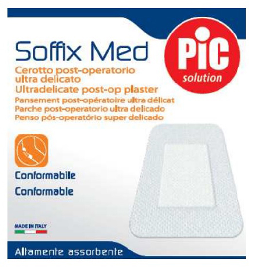 CEROTTO IN TNT ADESIVO 10X8 CM CON COMPRESSA ASSORBENTE 4,5X5,5 CM PIC SOFFIX MED 1 PEZZO - Farmacia Mastrangelo 