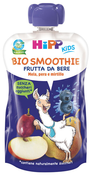HIPP BIO SMOOTHIES MELA/PERA/MIRTILLO 120 ML - Farmacia Mastrangelo 