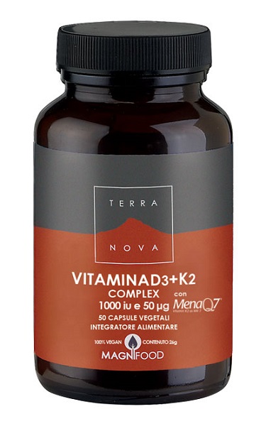 TERRANOVA VITAMINA D3 + K2 50 CAPSULE - Farmacia Mastrangelo 